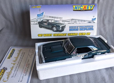 NIB NRFB 1:18 EXACT DETAIL 1967 NICKEY CAMARO SS/RS 427 GREEN REPLICA /1500 +COA - Image 1 of 4