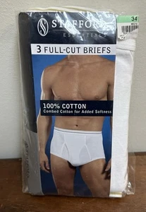 Vintage Stafford JCPenney Full Cut Cotton Underwear Briefs Size 34NEW NOS - Picture 1 of 8