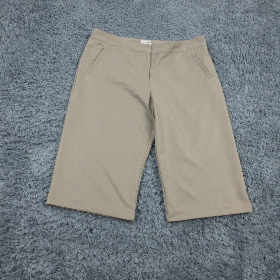 Izod XFG Shorts Womens 14 Tan Stretch Polyester Bermuda Skim Golf Walking 34x16* - Image 1 of 4