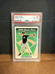 1993 Topps - Derek Jeter #98 (RC) PSA 8 - Foto 1 di 2