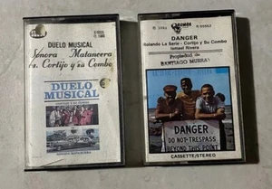 Cortijo Y Su Combo 2 Cassette Lot - Danger - Rolando La Serie - Duelo Musical - Picture 1 of 2