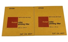 LOT OF (2) Kodak 5 Inch Gelatin Color Printing Filter CP20M