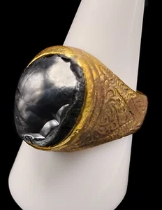 Holy Collection mächtiger Leklai Stein Thai Amulett Messing Ring Größe 8,5 US CK399 - Bild 1 von 8