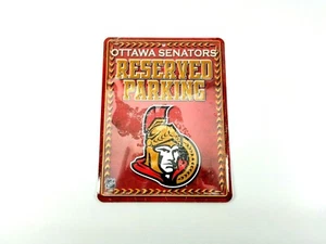 Ottawa Senators METAL Embossed Glossy Wall Parking Sign NHL Hockey - Picture 1 of 2