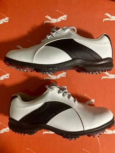 FootJoy GreenJoys Golf Shoes Women's Size 8.5 48425 Black/White Lace Up - Picture 1 of 6