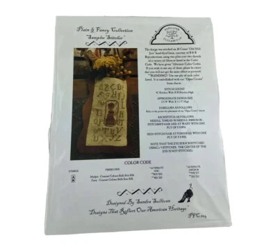 Homespun Elegance Sampler Stitcher Cross Stitch Pattern Plain And fancy Collecti - Image 1 of 4