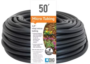 1/4 in. x 50 pies. tubo de microgoteo de polimicro, tubo de vinilo micro goteo o línea emisora - Imagen 1 de 5