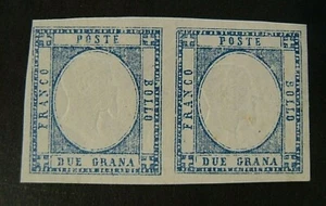 ITALIA ,ITALY 1861 Provincie Napoletane "Effigie Emanuele 2" 2gr x2 Mint ss.20  - Imagen 1 de 1