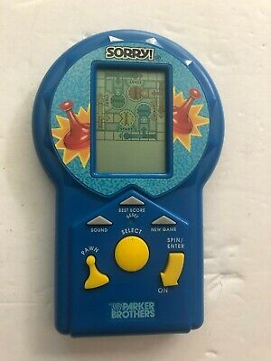 Vintage 1996 Parker Brothers Sorry Handheld Electronic Game - Working Condition