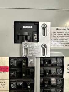 Generator Interlock Kit , Siemens 200 Amp Left generator breaker - Picture 1 of 4