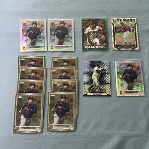 Jose Ramirez Card Lot (14) Green topps Fire /199, Logo Fractor, Sliver Mosaic... - Picture 1 of 5