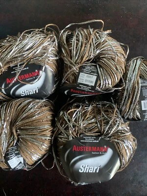 5 Balls Shari Austermann Cotton+ Metallic Ribbon Yarn 50 gr ea - Image 1 of 4