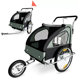 SAMAX Remolque de Bicicleta para Niños Transportín Silla Cochecito Carro Bici - Imagen 1 de 7