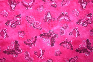 KINDRED CANINES BY LAUREL BURCH - FLUTTERBYES IN PINKS ON PINK - Picture 1 of 3
