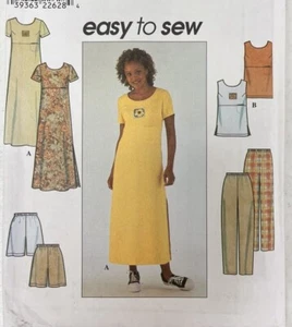 ⚜️Simplicity #8566 Vestito Donna Top Pantaloni Pantaloncini Più Taglie Nuovo FF - Foto 1 di 4