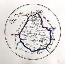 Côte d'Or en 1794 Montbard Dijon Semur Beaune Saulieu Arnay Sombernon Auxonne