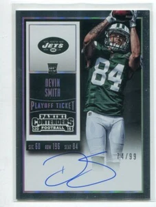 2015 Contenders Playoff Ticket AUTOGRAPH Devin Smith/99 New York Jets - Picture 1 of 1