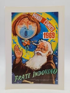 Clipping Illustrazione Frate Indovino Prima pagina almanacco anno 1969 -1970 - Picture 1 of 2