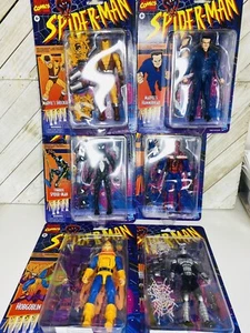 Spider-Man Marvel Legends Wave 2 Retro Collection 6 Figure Set Comics Spider-Man - Picture 1 of 8