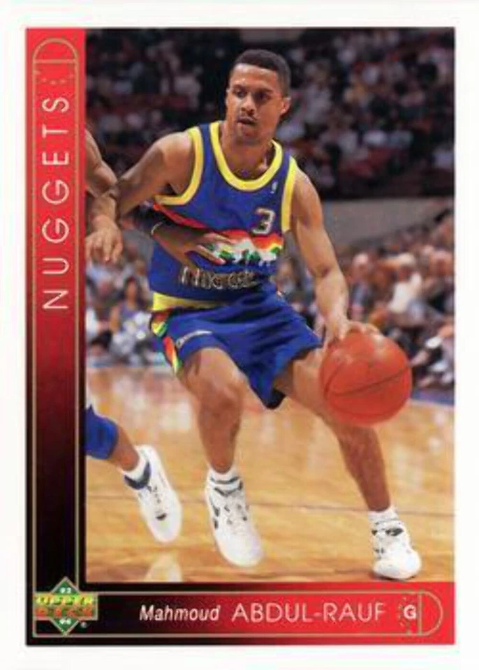#44 Mahmoud Abdul-Rauf - Denver Nuggets - 1993-94 Upper Deck Basketball - Image 1 of 1