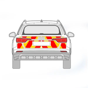 Audi A4 B8 B8.5 Avant 15-19 CHEVRON KIT FULL ENGINEERING GRADE REFLECTIVE VINYL - Picture 1 of 3