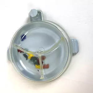 Piatto mangiatoia scaldato acqua bambino vintage anni 50-60 animali galleggianti MCM retrò bambino - Foto 1 di 5