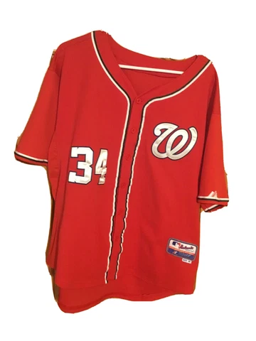 Majestic Jersey Bryce Harper #34 Washington Nationals Size 50 fits like L-XL Cover