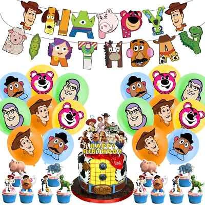 HOT Toy Story Theme Birthday Party Supplies Set for Kids Party Decorate US Stock - Image 1 of 4