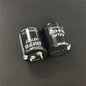 50pcs 450V 68uF 450V ELITE PL 22x26mm Snap-in Electrolytic capacitor - Picture 1 of 2