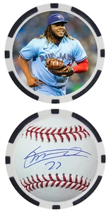 VLADIMIR GUERRERO JR. - TORONTO BLUE JAYS - FICHA DE POKER - ***FIRMADO*** - Imagen 1 de 2