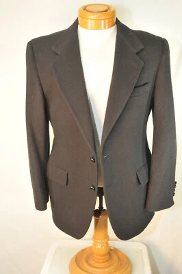 Abrigo deportivo vintage para hombre 40 R cachemir corderos lana negro bonito Foto 1 de 4