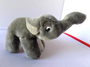 Vintage Gund Baby Grey Elephant 1982 Standing 4" Plush Stuffed Animal - Picture 1 of 6