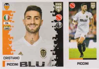 PANINI FUßBALL FIFA 365 2019 Panini Sticker Fifa 365 2019 No. 115 Cristiano Piccini Valencia CF NEW Image