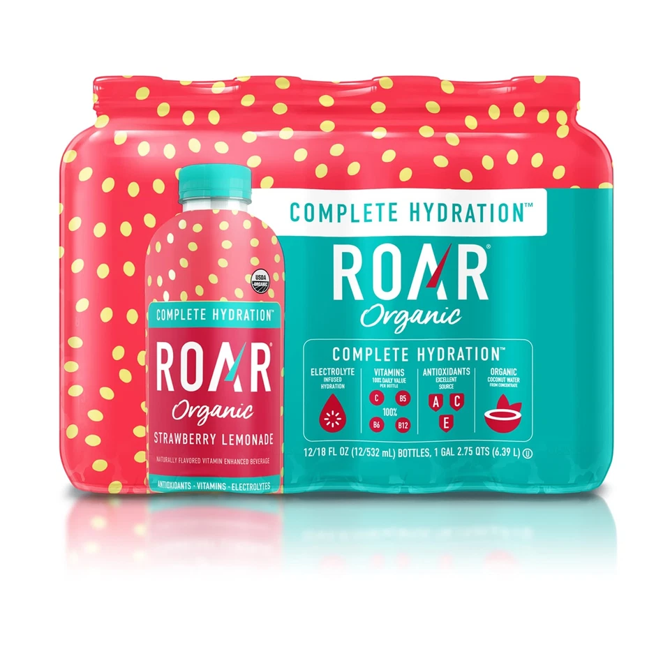 Roar Organic Hydration - Electrolyte Drinks Loaded with Vitamins C ...