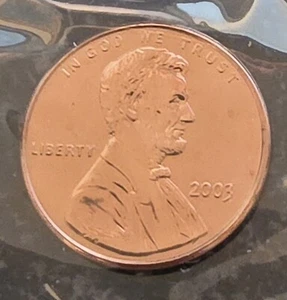 2003-P Lincoln Uncirculated Cent in Original Mint Cello - Picture 1 of 2