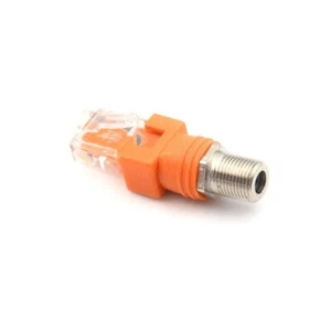 F Female to RJ45 Male Coaxial Coax Barrel Coupler Adapter RJ45 to RF Connect sh - Zdjęcie 1 z 6
