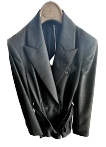 ABRIGO CHAQUETA UTILITARIA BRUNELLO CUCINELLI CON CINTURÓN Abrigo Blazer Chaqueta Traje Sakko M - Imagen 1 de 24