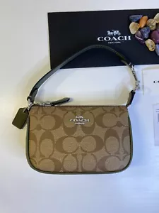 Nuevo con etiquetas Bolso Coach Cartera C4580 Caqui Nolita Firma Cuero: Cremallera Esquina - Imagen 1 de 11