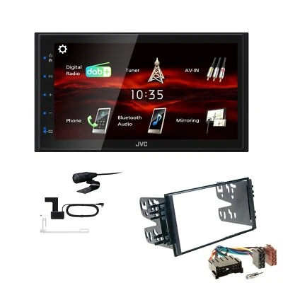 JVC Bluetooth 2DIN DAB+ Autoradio für KIA Rio I Facelift 2002-2005 - Bild 1 von 4