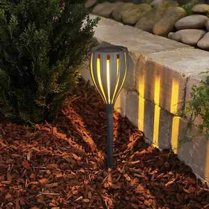 2x LED antorcha solar antorcha solar lámpara de jardín lámpara de camino luz de pie - Imagen 1 de 5
