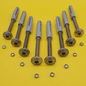 8 Stk. Fenstergitterschrauben Edelstahl 8x80 Fenstergitter Sicherheitsschrauben  - Bild 1 von 6