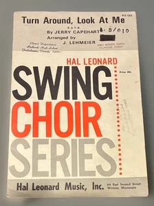 Turn Around, Look At Me By Jerry Capehart Hal Leonard Swing Choir Sheet Music - Picture 1 of 4