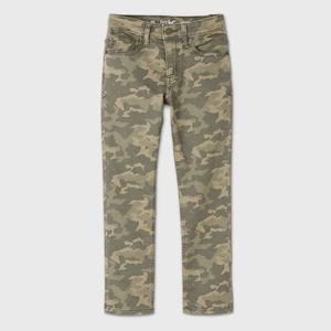Cat & Jack Kinder Jungen 12 Slim Camouflage Jeans verstellbarer Bund Stretch - Bild 1 von 2