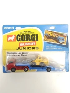 Vintage Corgi Super Juniors 2003 Mint Sealed MOC - Ford D Low Loader + Shovel - Picture 1 of 7