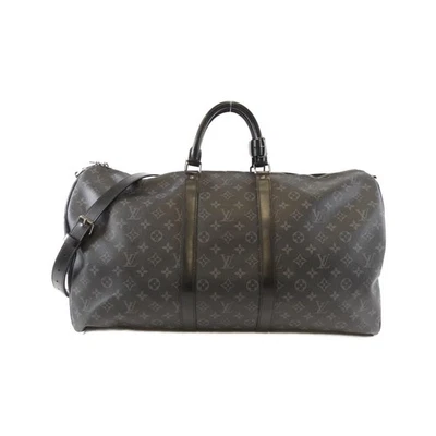 Authentic LOUIS VUITTON Monogram Eclipse Keepall Bandouliere 55cm M40605 Bost... - Image 1 of 4