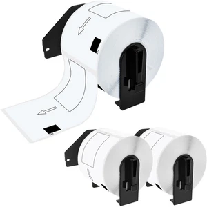 3 rollos de etiquetas de dirección DK1202 blancas 300 para Brother QL-570VM QL-580N con 3 marcos - Imagen 1 de 23