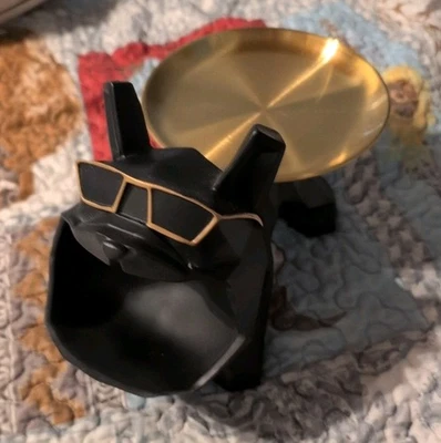 Веселый лоток для хранения французского бульдога, подарки французского бульдога, миска для ключей собаки для прихожей - Изображение 1 из 4