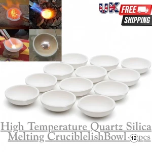 Kleine 2" Keramik Tiegel Schale Tasse Set 12 Stck. zum Schmelzen Gold Silber Kupfer - Bild 1 von 9