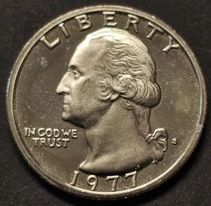1977-S Washington PROOF US Quarter Dollar Coin - Picture 1 of 2
