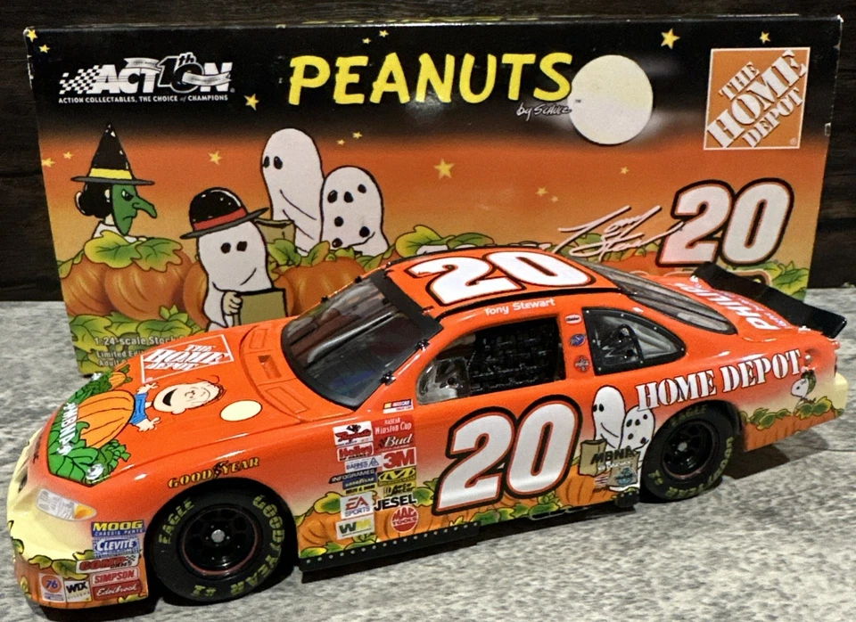 Tony Stewart Home Depot Peanuts Great Pumpkin 2002 1/24 acción Nascar diecast Foto 1 de 4